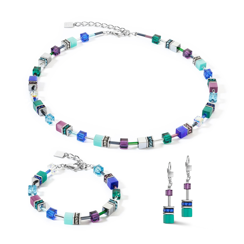 Браслет Coeur de Lion Turquoise-Purple 2838/30-0608