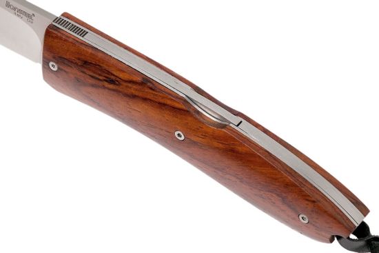 Складной нож Lion Steel "MINI" L/8210 ST c клинком из стали D2, рукоять дерево (Сантос)