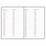 Еженедельник датированный 2025, 210х297 мм, А4, BRAUBERG "Wood", под кожу, бордовый, 115946