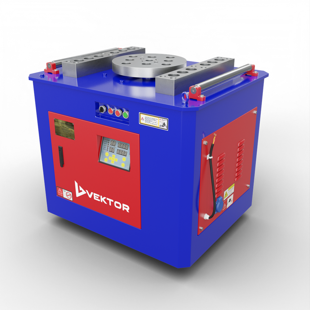 Станок для гибки арматуры Vektor GW40М с электронным блоком управления (ЧПУ)