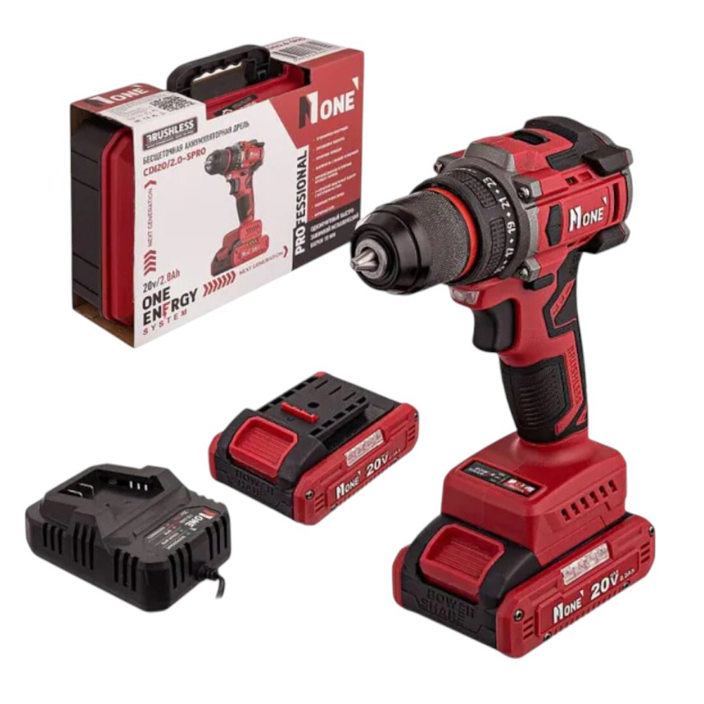 Дрель аккумуляторная Number One CDI20/2,0-SPRO-2B