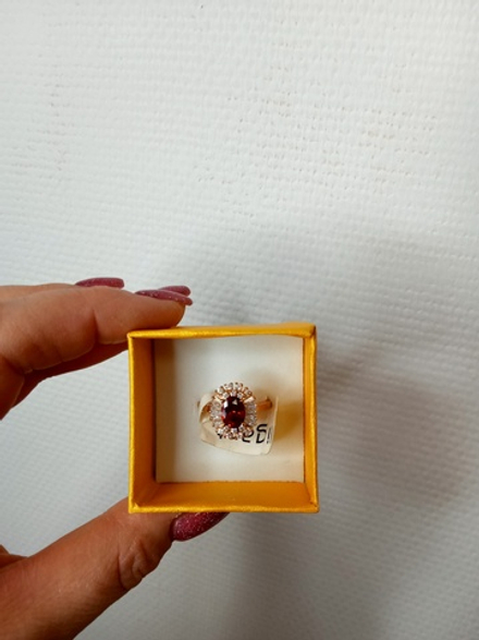 Кольцо позолоченное.Размер-17