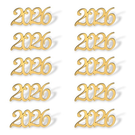 Топпер Мини "2026" ТМ6240 3,5см 10шт акрил