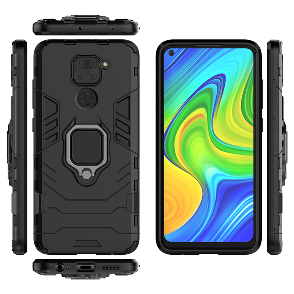 Противоударный чехол с кольцом Panther Case для Xiaomi Redmi Note 9