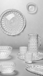 Чаша vanity, D21 см, прозрачная