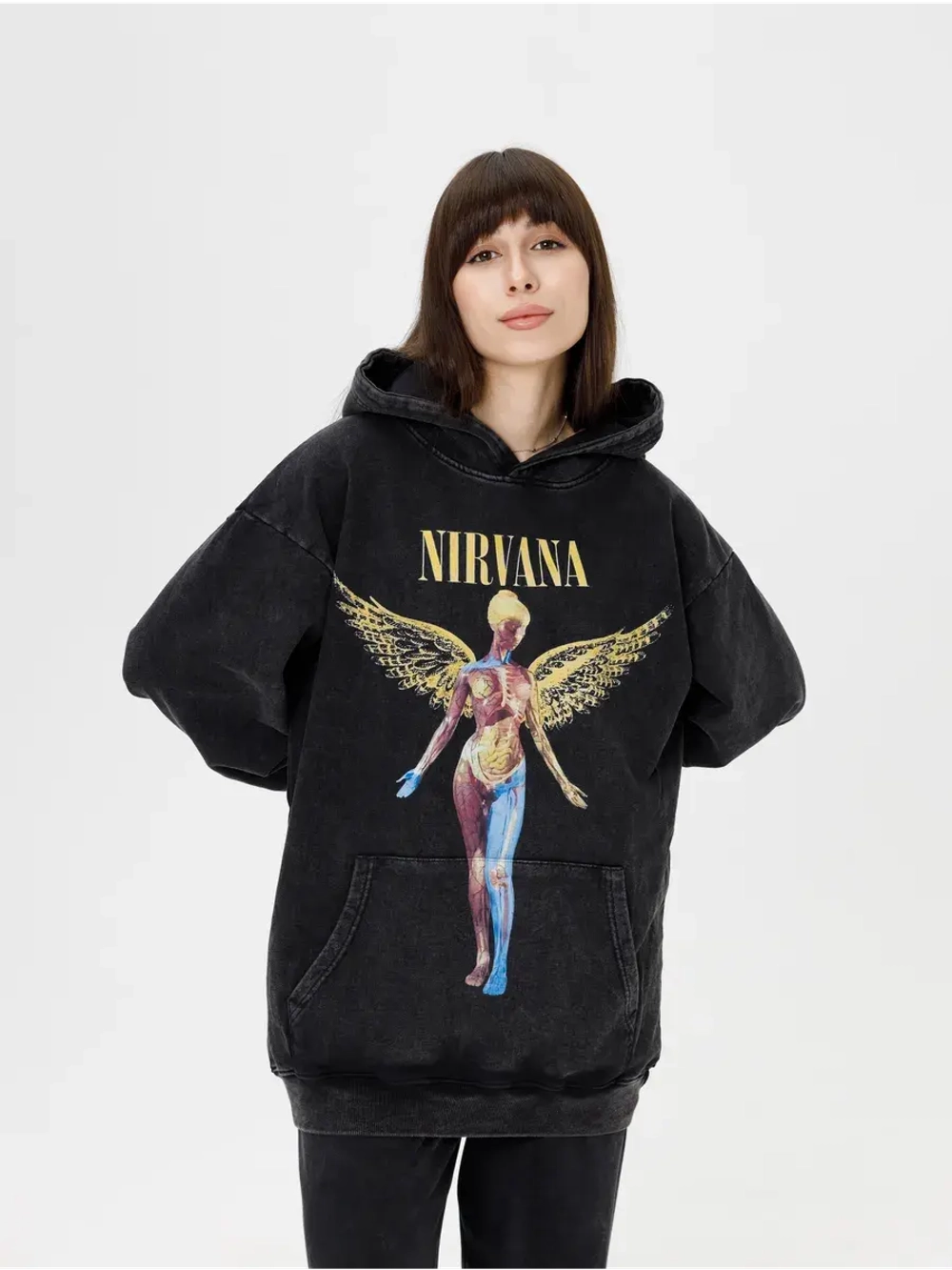 Худи PARABOLA Nirvana оверсайз варенка для мужчин и женщин