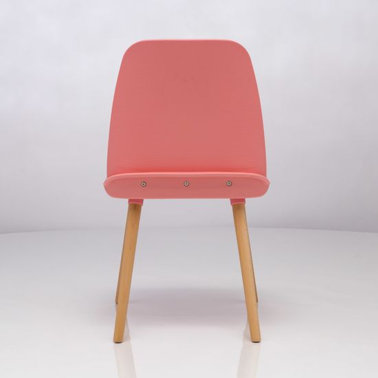 Стул пластиковый обеденный Nerd розовый
