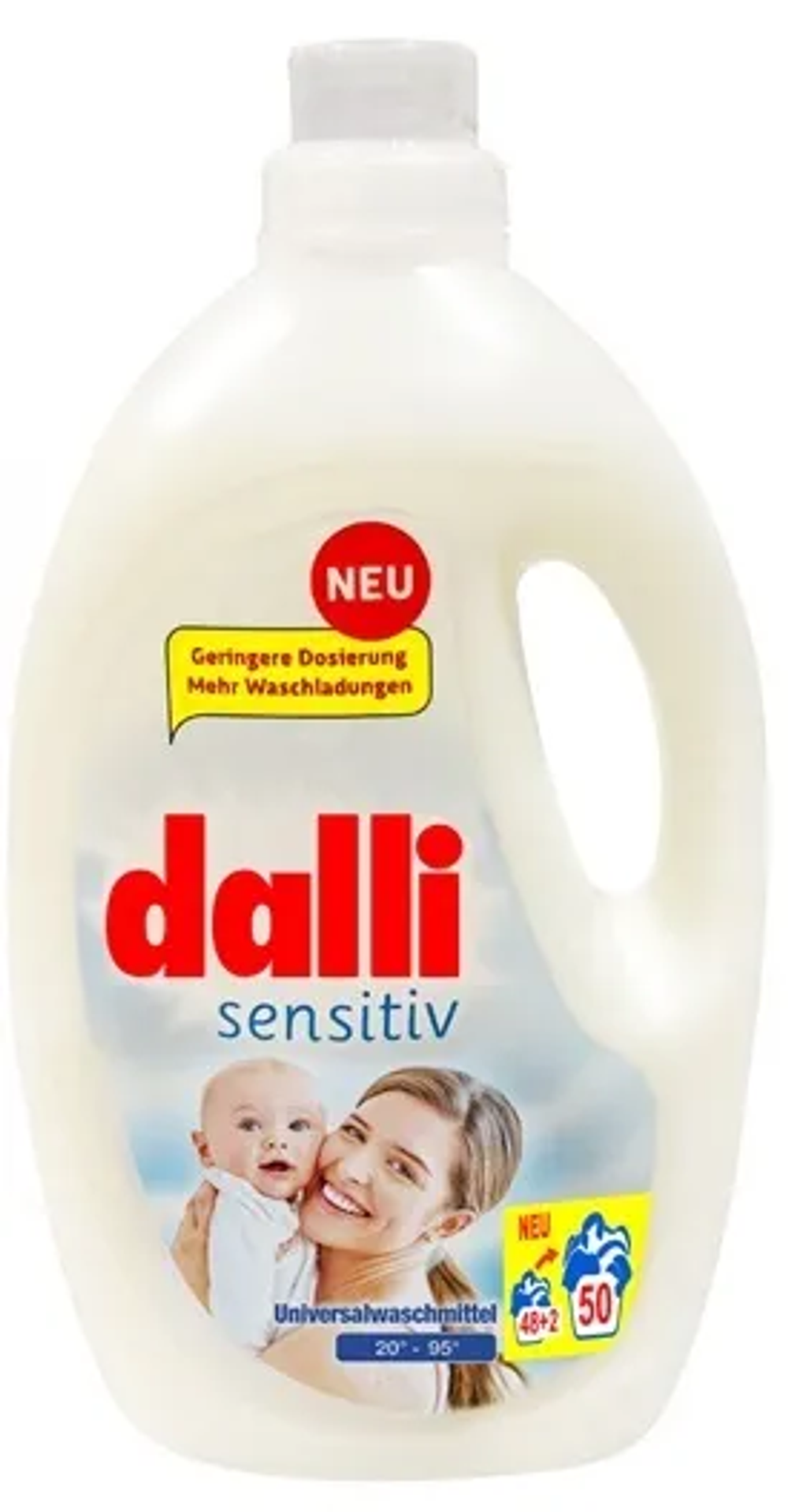 Жидкое средство для стирки детского белья для чувствительной и нежной кожи Dalli Sensitive 50 стирок 2,75л