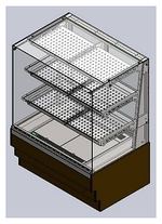 Витрина кондитерская Refettorio Crystal RKC21A-MV с 2 полками