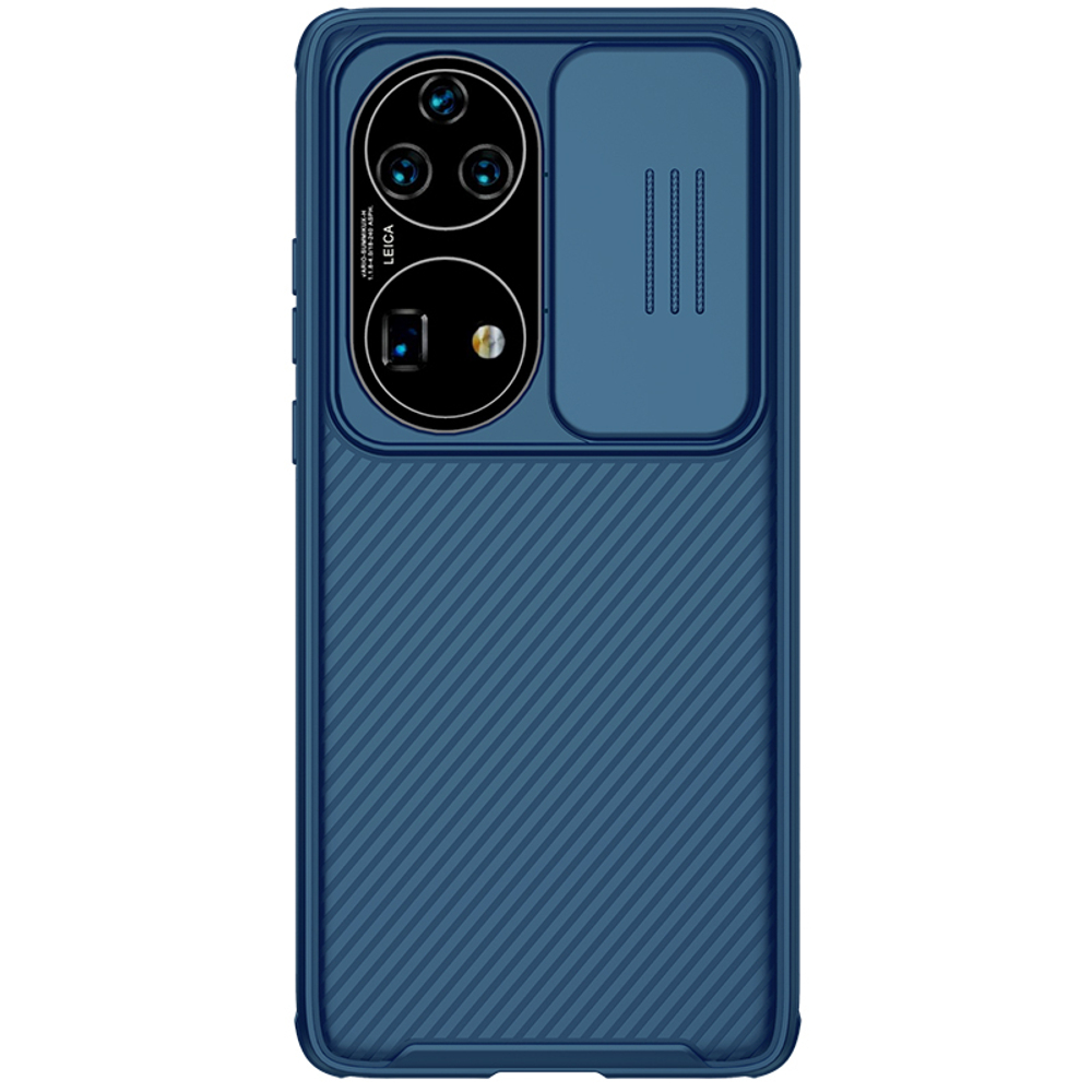 Синий чехол с защитной шторкой для камеры для Huawei P50 Pro, Nillkin, серия CamShield Pro Case