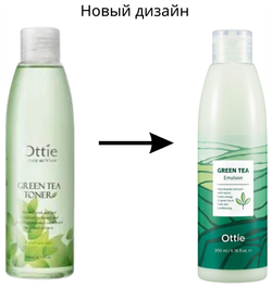 [Ottie] Увлажняющий тонер с зеленым чаем, 200мл. Green Tea Toner