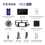 Teyes CC2 Plus 9"для KIA Rio 4 K3 2011-2015 (прав)