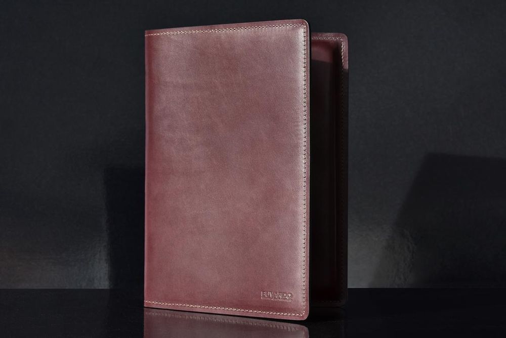 Папка для бумаг из кожи  FULL GRAIN цвет  Bologna Brown