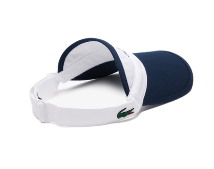 Теннисный козырек Lacoste Adjustable Golf Visor - White Blue
