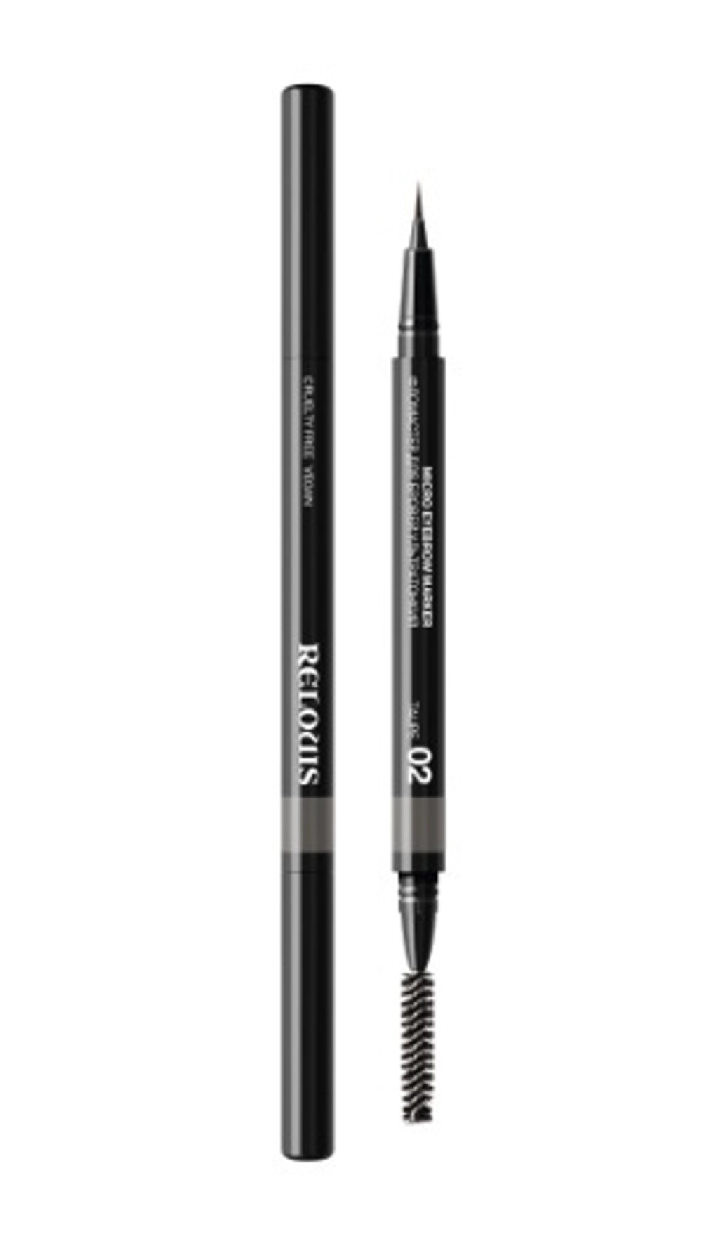 Фломастер для бровей Relouis Micro pencil cruelty free vegan