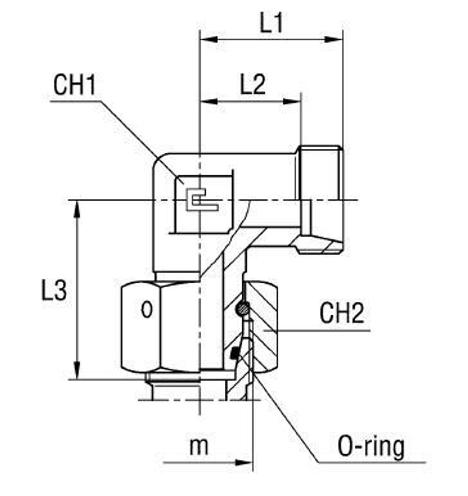 Соединение PN90 DS16 М24х1.5