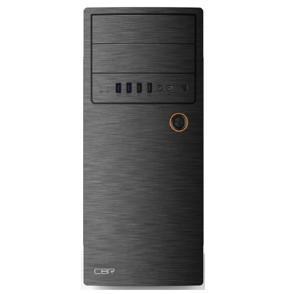 CBR Корпус ATX Miditower E180, c БП ATX450-12EC (450W/120mm), 2*USB 2.0, HD Audio+Mic, Black [PCC-ATX-E180-USB22-450W]