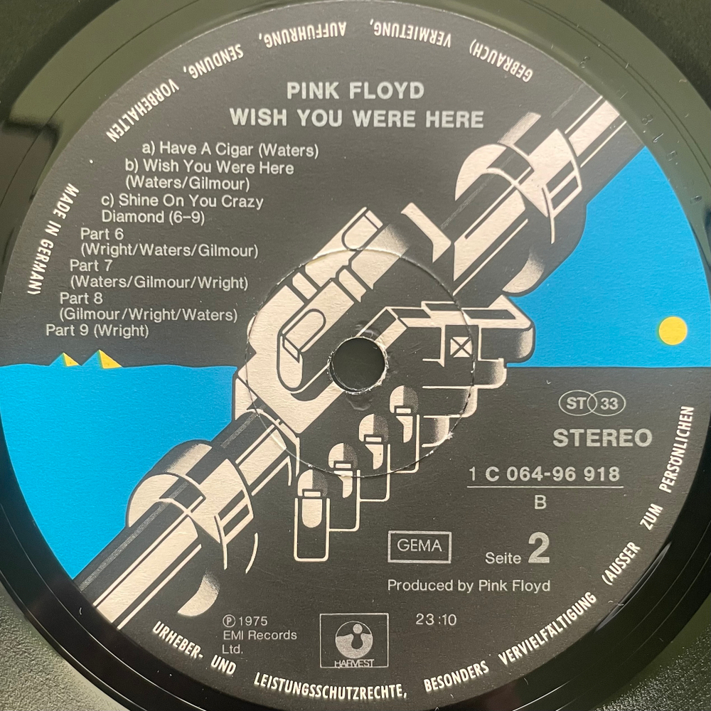 Pink Floyd ‎– Wish You Were Here (Германия 1976г.)