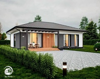 Проект Дома 117кв. м с террасой К-42