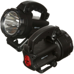 Фонарь ручной, встр акк, прожект, TDM, зар от сет220В, зар от сети авто, пластик, режим SOS, 1LED,3В