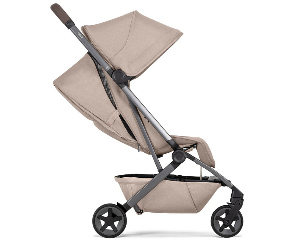Детская прогулочная коляска Joolz Aer 2 с бампером Sandy Taupe/Mid Brown Carbon