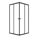 Душевая ширма DIONRIA (80х80) прозрачное стекло, профиль черный