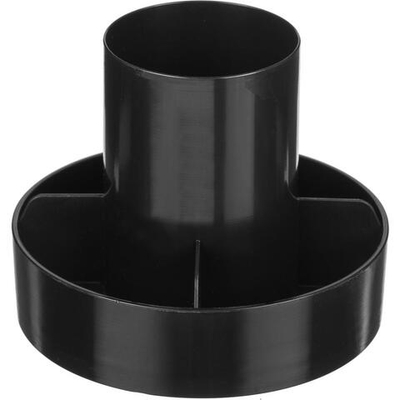 Подставка-органайзер для канцелярских принадлежностей Метеор, 5 отделений чёрная 9.7x11.8x11.8 см