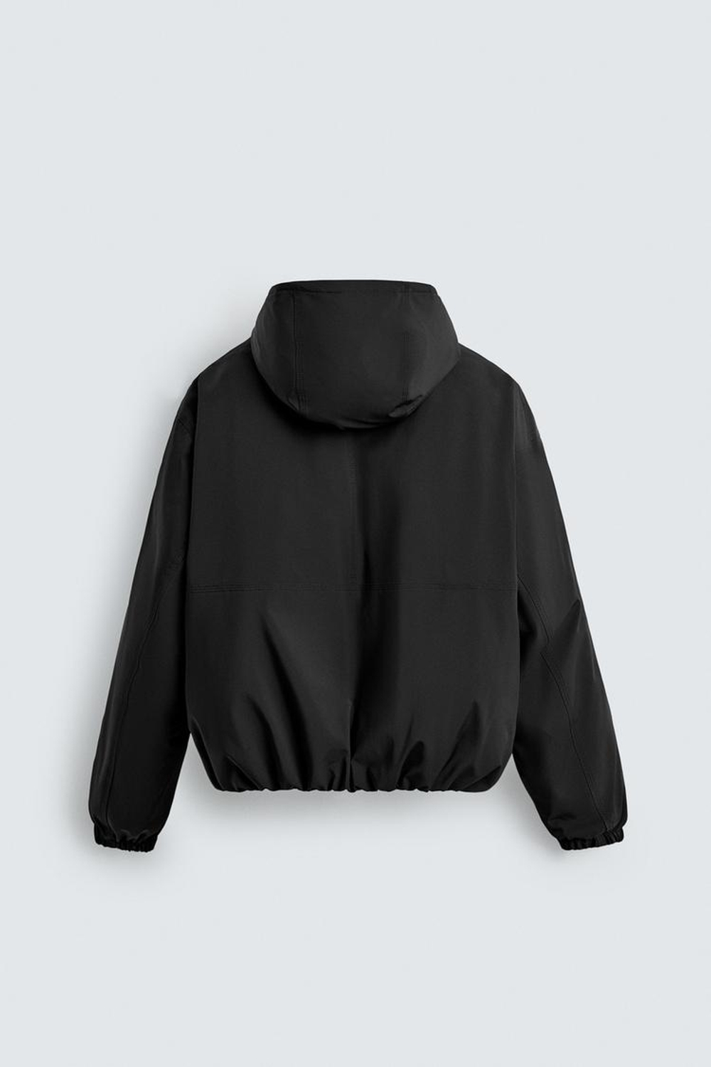 ZARA СТЕГАНАЯ КУРТКА ИЗ ВЫСОКОТЕХНОЛОГИЧНОЙ ТКАНИ, ЧЕРНЫЙ