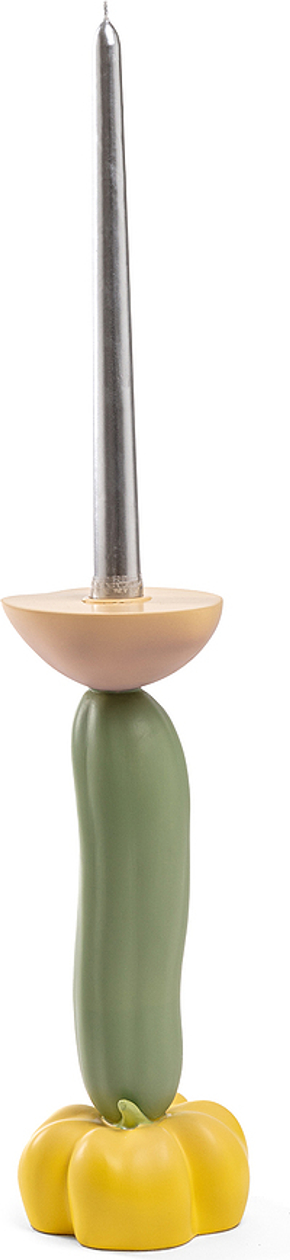 Подсвечник Seletti Vitamin, пластик, 26,5 см, зелёный