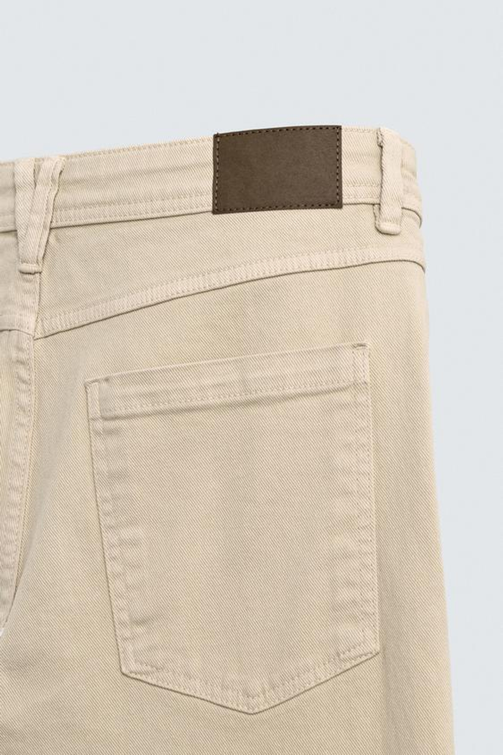 ZARA БРЮКИ STRAIGHT FIT, ЭКРЮ