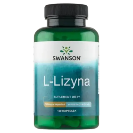 Swanson, L-лизин 500 мг - 100 капсул