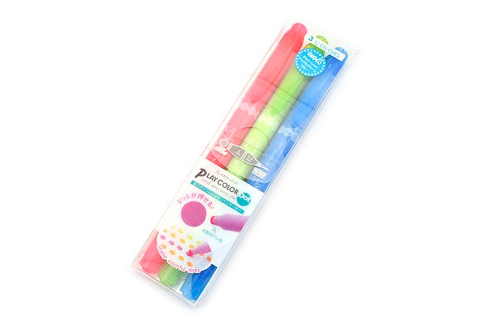 Tombow Play Color Dot: набор A - 3 цвета