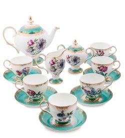 Pavone JK- 20 Чайный сервиз на 6 перс.«Цветок Неаполя»