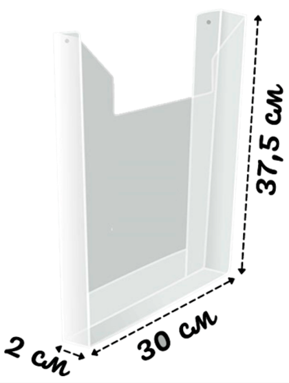 Карман А3 объемный вертикальный под большую пачку журналов