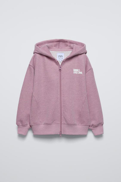 ZARA ХУДИ GARMENT, ПУДРОВО-РОЗОВЫЙ