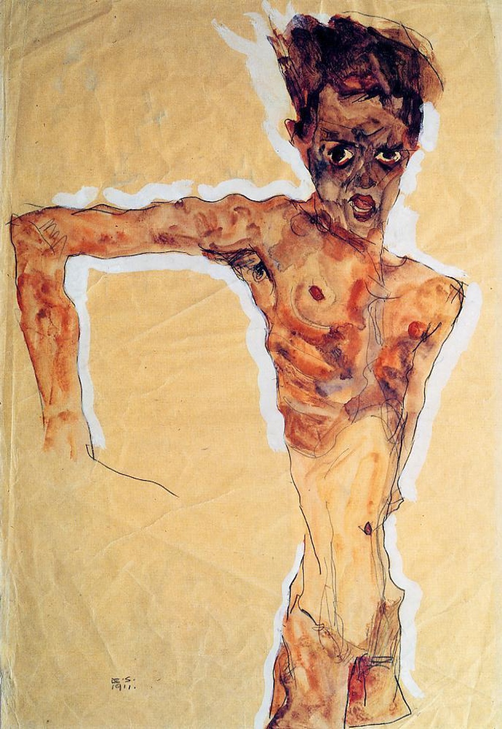 Egon Schiele - эротическое искусство художника Эгона Шиле. 18+