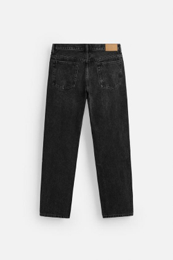ZARA ДЖИНСЫ STRAIGHT FIT, УГОЛЬНЫЙ