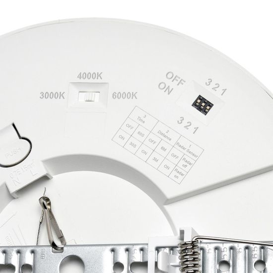 7790/18L MITRA LED SN 000 Светильник пластик/белый LED 18Вт 3000/4000/6500К D225 IP44 CCT/датчик движения NEBULA WHITE