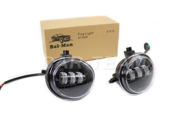 Противотуманные фары (ПТФ) линзованные "Sal-Man" на Mazda СХ5 I, 3 BL, 6 GG, 6 GJ (арт.01445) (3 диода LED 50W)