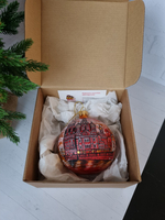 Шар стеклянный "Спас на крови",  ручная роспись