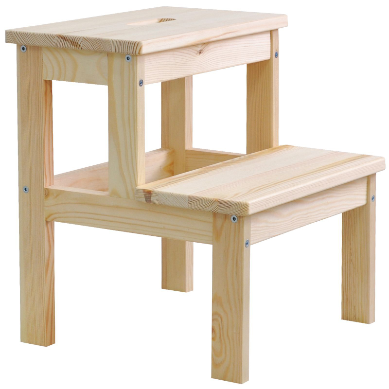 Табурет для кухни, 38х38х43, Беквэм, стремянка, деревянный степ-стул, Dipriz