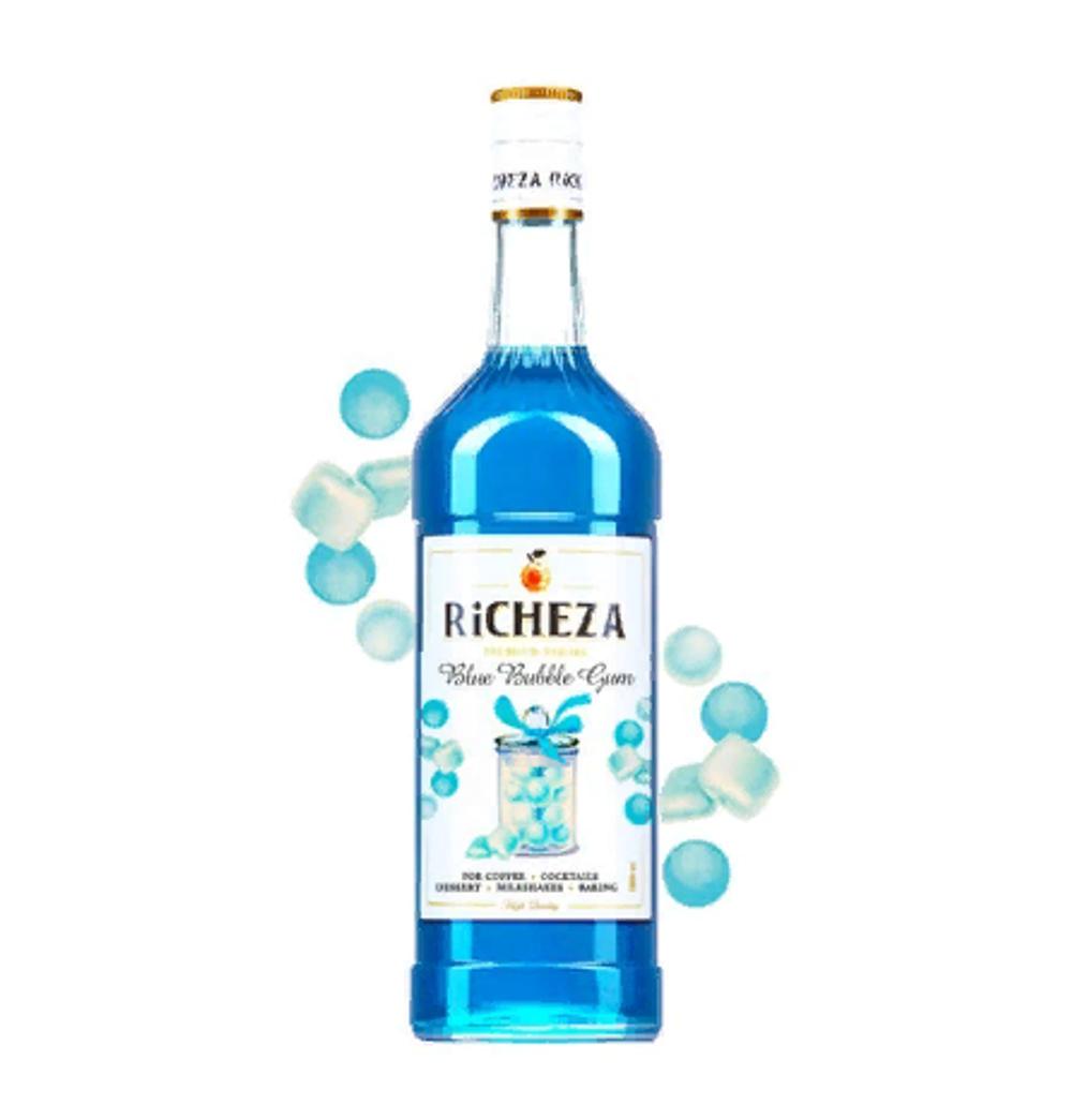 Сироп RICHEZA Блю Бабл Гам стекло (1л)