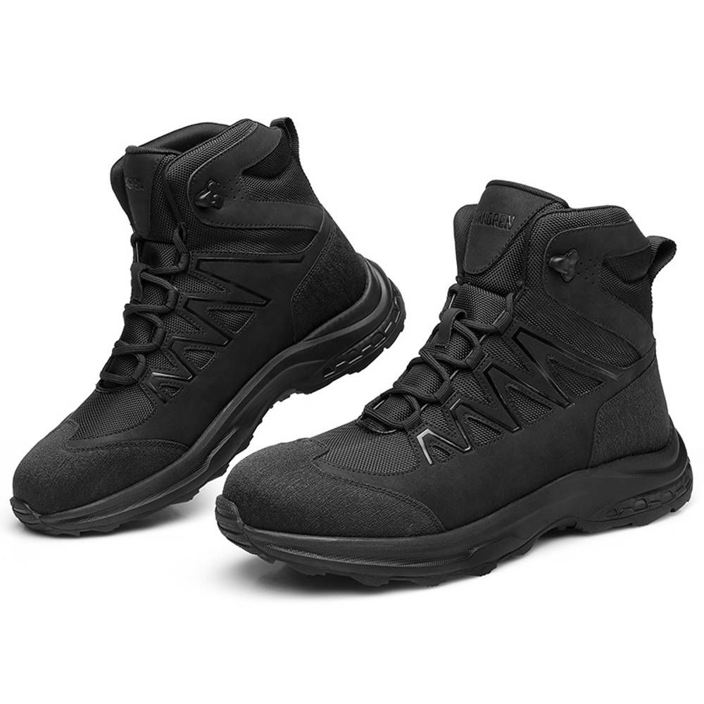 QIANGREN 3515 High Top Shoes Men"s Outdoor Mountaineering Boots Hiking Training Shoes