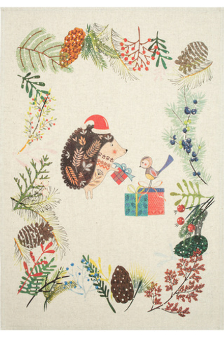 Полотенце кухонное Ежик с подарком 45*60 см