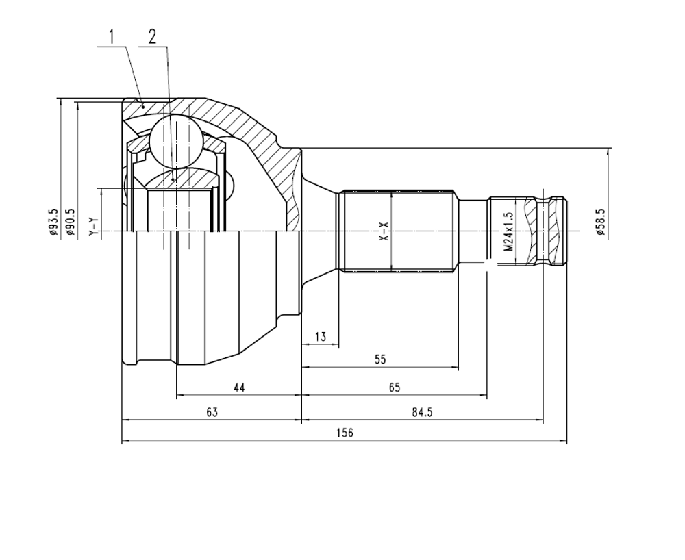 EWIGER - EW121150141-EWI - Joint Kit, drive shaft