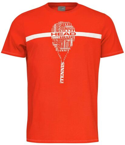 Футболка для мальчика теннисная Head TYPO JR - tangerine