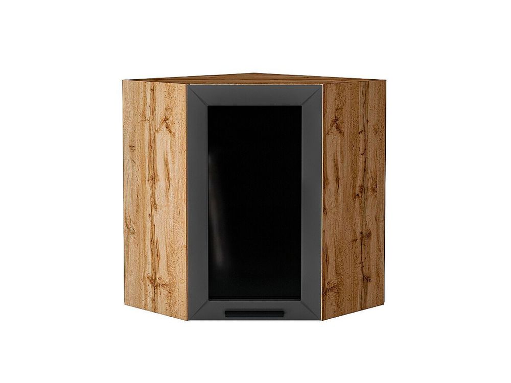 Шкаф верхний угловой остекленный Глетчер