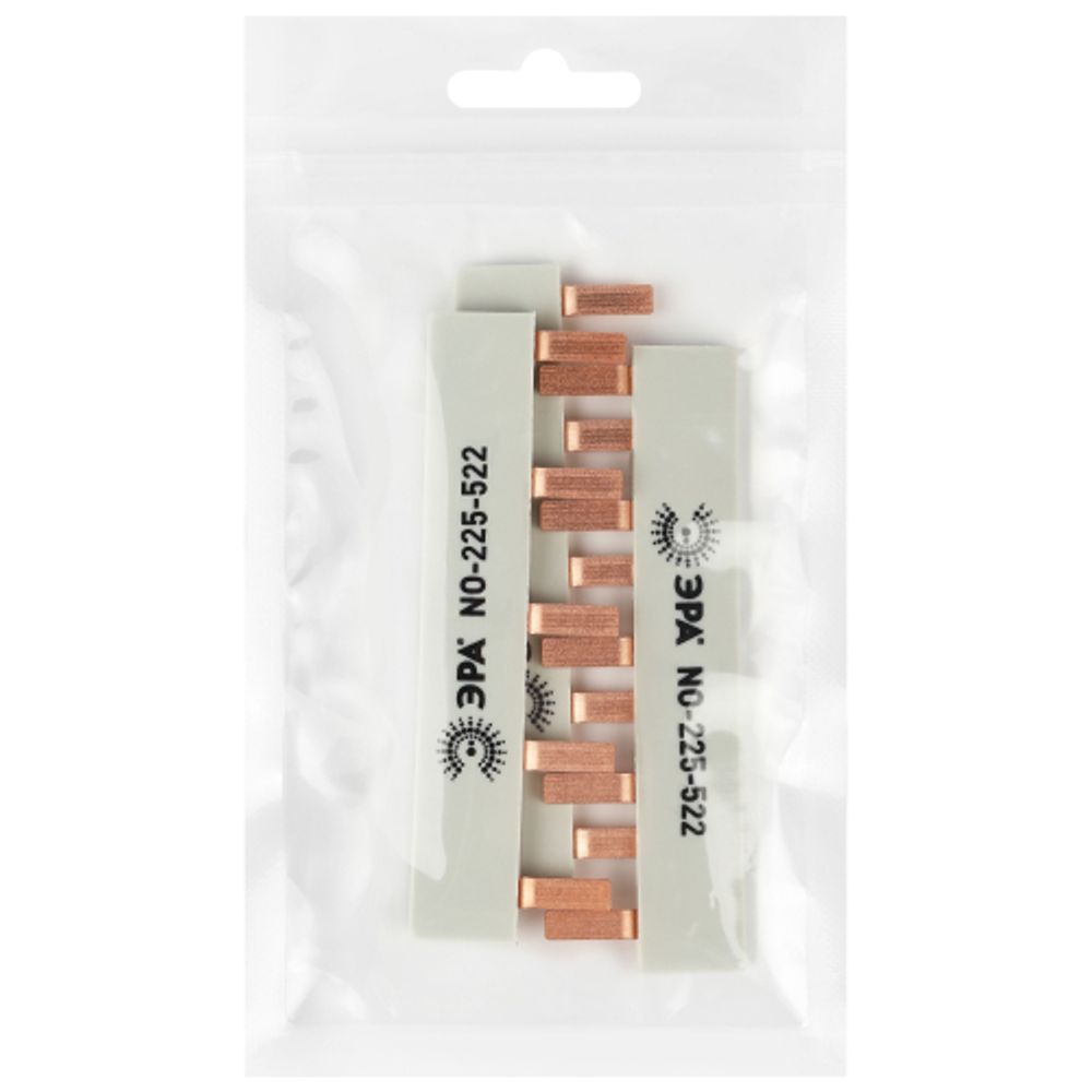 Шина соединительная ЭРА NO-225-522 компактная L фазная PIN штырь 1Р 63А 5 модулей ЭРА упаковка 3 штуки | Шины соединительные и аксессуары