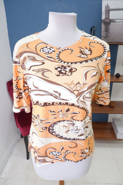 Кофта с принтом 48 размер