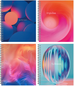 Тетрадь общая 48 л., SENSORE DESIGN, обложка-мелов.картон+соффтач-лак, металлический гребень